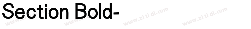 Section Bold字体转换
